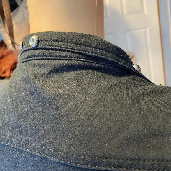 Twentyone Motorcycles Jacket Lady M CottonBlend Breathable Black Sleeveless Goth - Picture 8 of 12